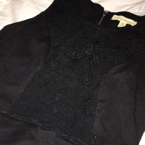 Urban Outfitters black peplum top - Picture 2 of 3